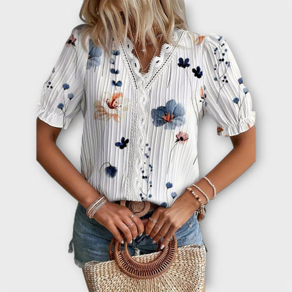 Emily - Fashionable Blouse with V-Neck