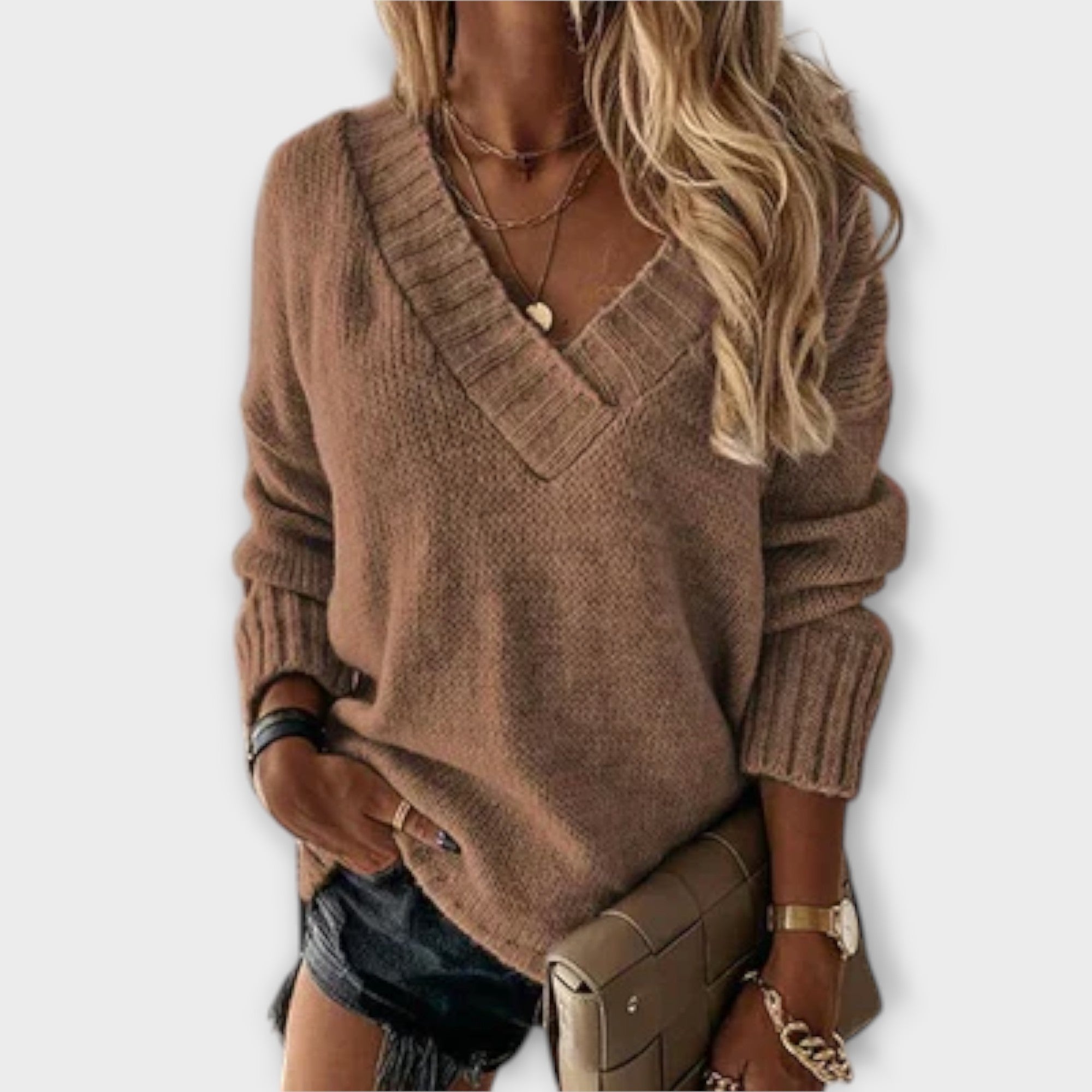 Jane - Cozy V-Neck Sweater